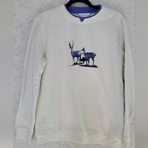 Northern Reflections Sweatshirt with Deer Design Embellished Grandmacore S